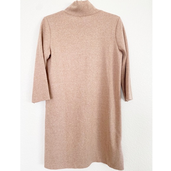 NEW! Zara | heather beige turtleneck dress - Picture 6 of 7